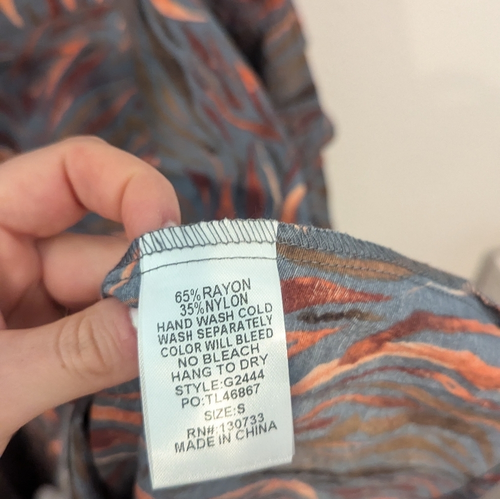 NWOT Umgee Boutique Flowy Dress Size S - Picture 7 of 7